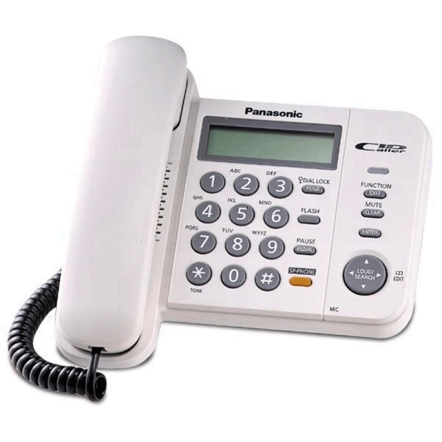 TELEFONO PANASONIC TS580 (ALAMBRICO BLANCO)