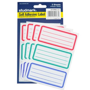 ETIQUETA STUDMARK ADHESIVA (7.5*3.5 CMS, 15 PZAS) ETIQUETA STUDMARK ADHESIVA (7.5*3.5 CMS, 15 PZAS)