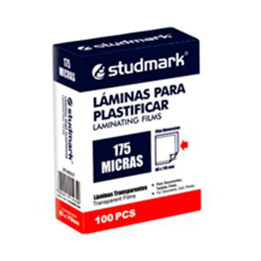 LAMINAS PARA PLASTIFICAR (8*10 CMS, 175 MICRAS)