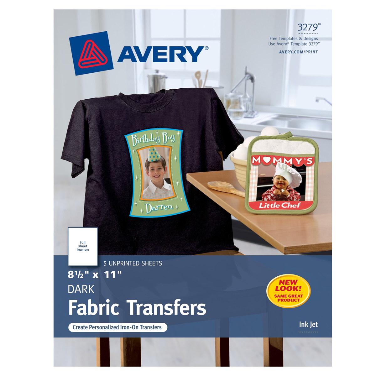 HOJAS AVERY (PARA TRANSFERIR EN PLAYERAS NEGRAS)