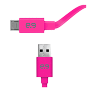 CABLE MICRO USB (PLANO, ROSADO)