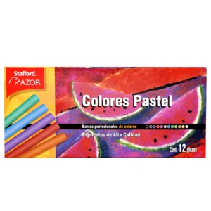 CAJA DE CRAYONES AZOR PASTEL (EN SECO, 12 COLORES) CAJA DE CRAYONES AZOR PASTEL (EN SECO, 12 COLORES)