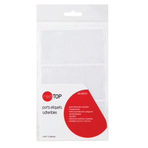 PORTA ETIQUETA RED TOP (TRANSPARENTE, 9 PIEZAS) PORTA ETIQUETA RED TOP (TRANSPARENTE, 9 PIEZAS)