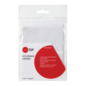 PORTA ETIQUETA RED TOP (TRANSPARENTE, 10 PZAS) PORTA ETIQUETA RED TOP (TRANSPARENTE, 10 PZAS)