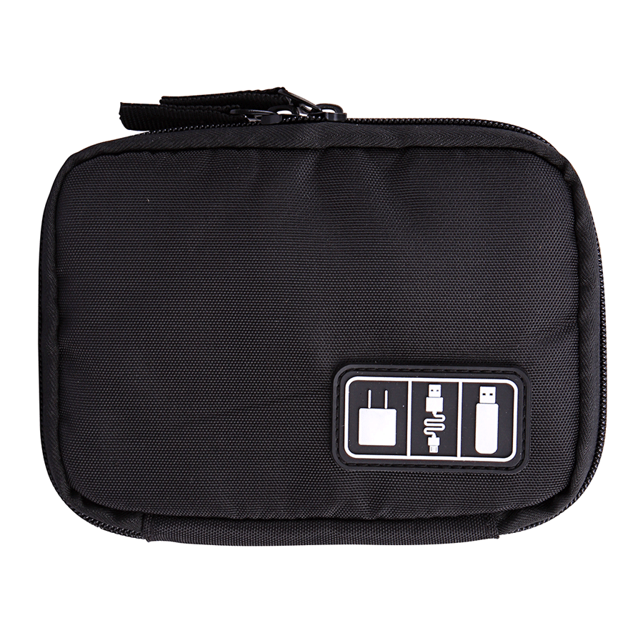 BOLSA DE VIAJE PARA CABLES (COLOR NEGRO)