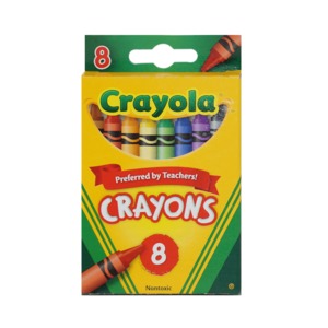 CAJA DE CRAYONES CRAYOLA (ESTANDAR, 8 COLORES)