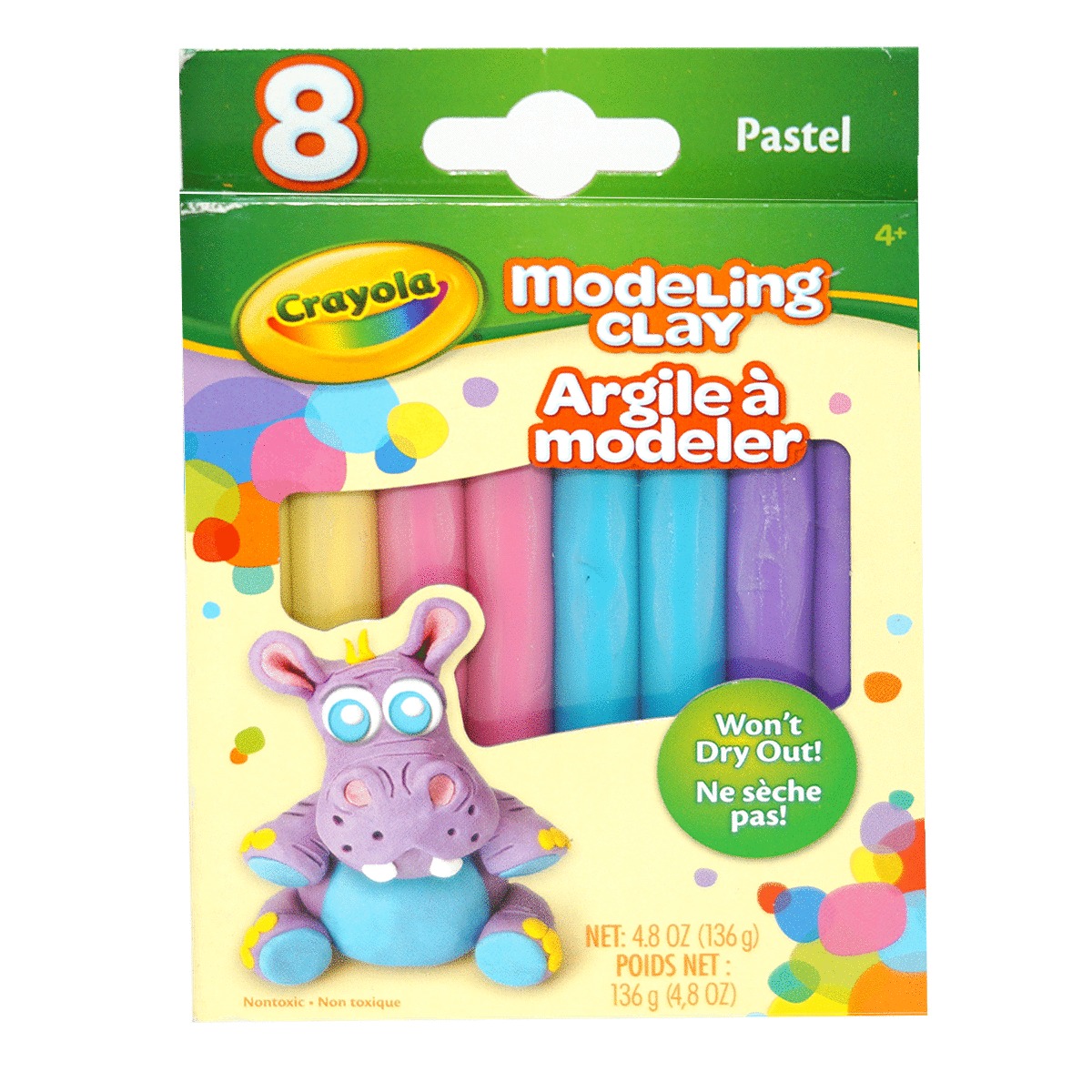 PLASTILINA COLORES PASTEL C/8