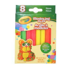 PLASTILINA COLORES NEON C/8 PLASTILINA COLORES NEON C/8