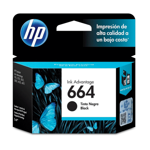 CARTUCHO DE TINTA HP 664 NEGRO