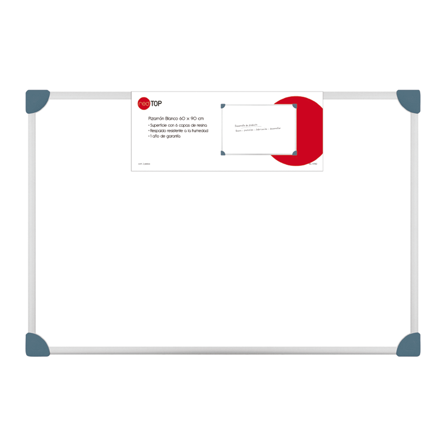 PIZARRON RED TOP BLANCO 60X90