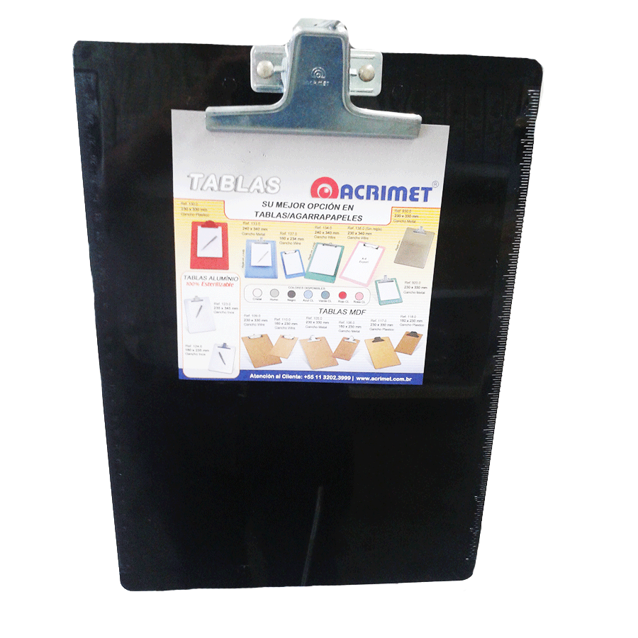 TABLAS PLASTICAS CARTA NEGRO
