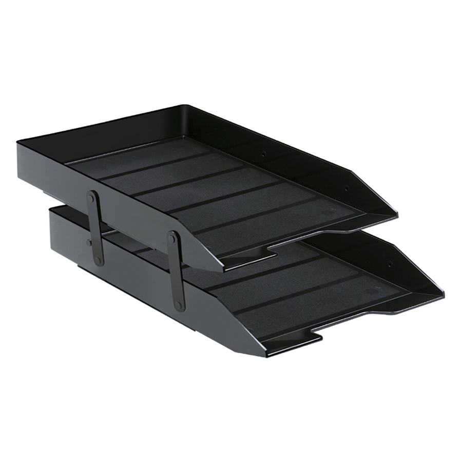 BANDEJA DOBLE ARTICULABLE OF. NEGRO