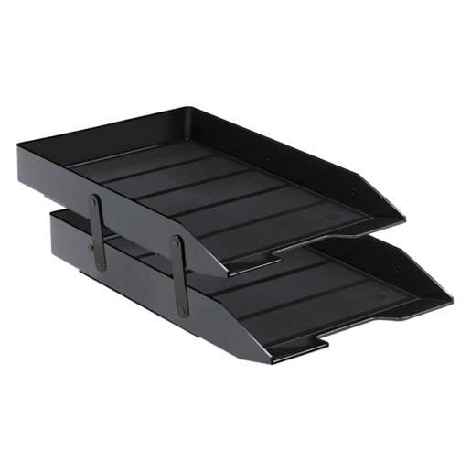 BANDEJA DOBLE ARTICULABLE OF. NEGRO