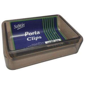 PORTA CLIPS SABLON (COLOR HUMO)
