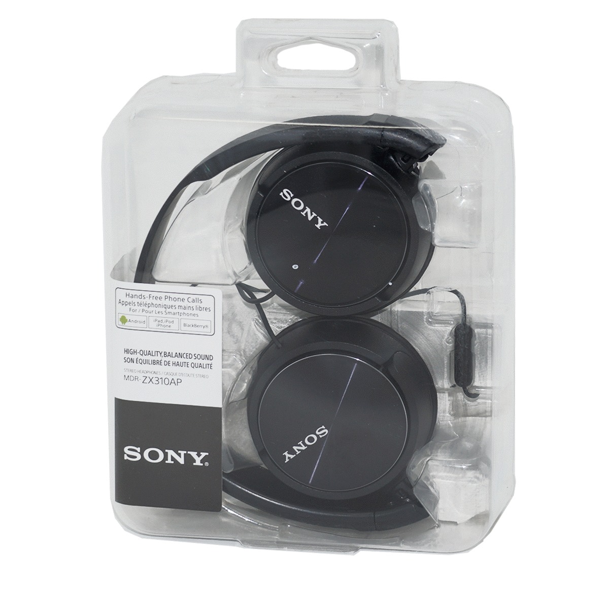 AUDIFONOS SONY DIADEMA ZX310AP CON MIC NEGRO