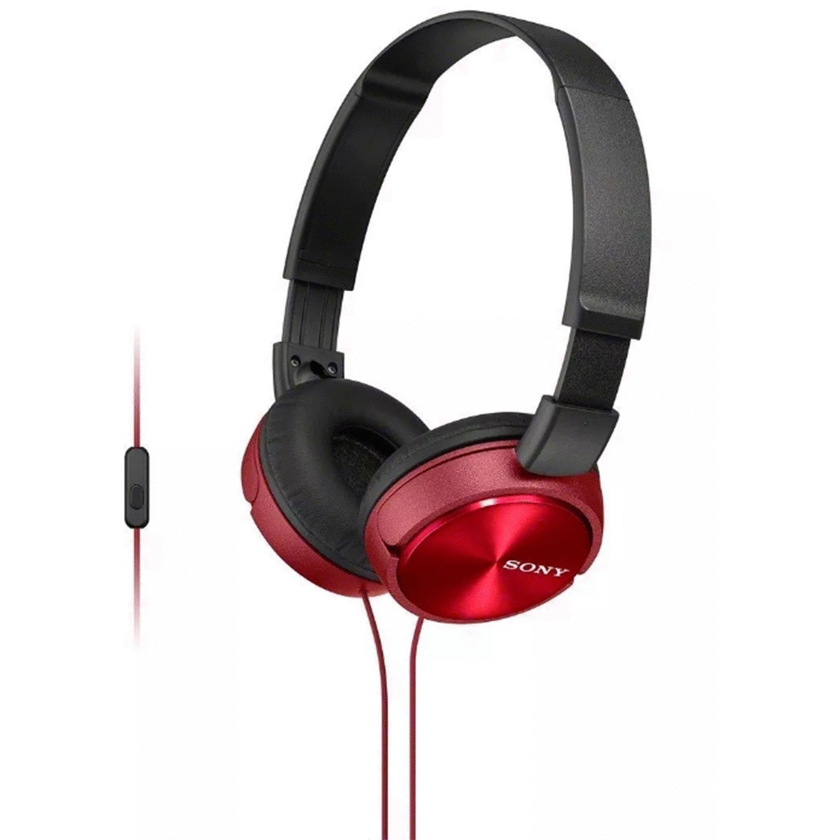 AUDIFONOS SONY DIADEMA ZX310AP CON MIC ROJO