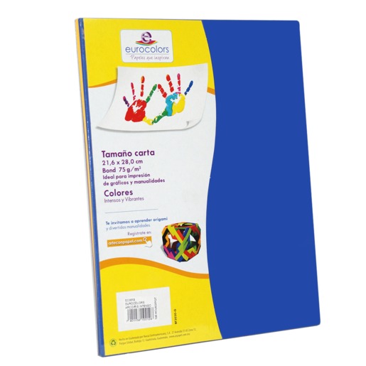 PAPEL EUROCOLOR COLORES INTENSOS 100H