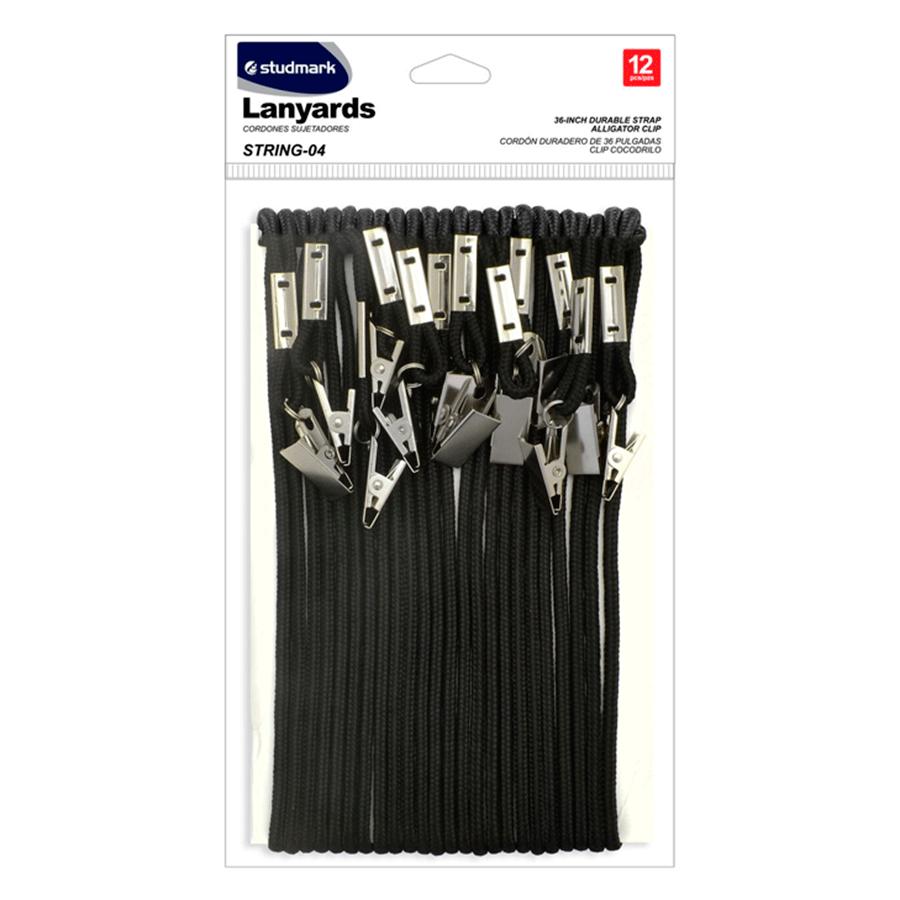 CORDON CON CLIP DE METAL NG P-CREDENCIAL 12 PIEZAS