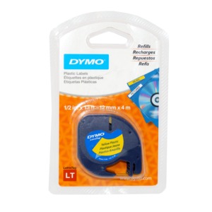 CINTA DYMO LETRATAG PLASTICA NEGRO/AMARILLO CINTA DYMO LETRATAG PLASTICA NEGRO/AMARILLO