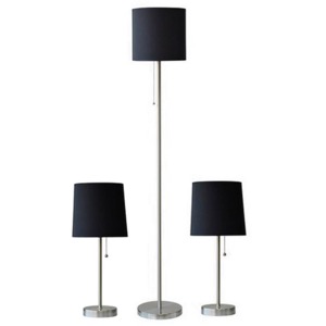 LAMPARA DE MESA G-FORCE (NEGRA, TELA, 60WATTS) LAMPARA DE MESA G-FORCE (NEGRA, TELA, 60WATTS)