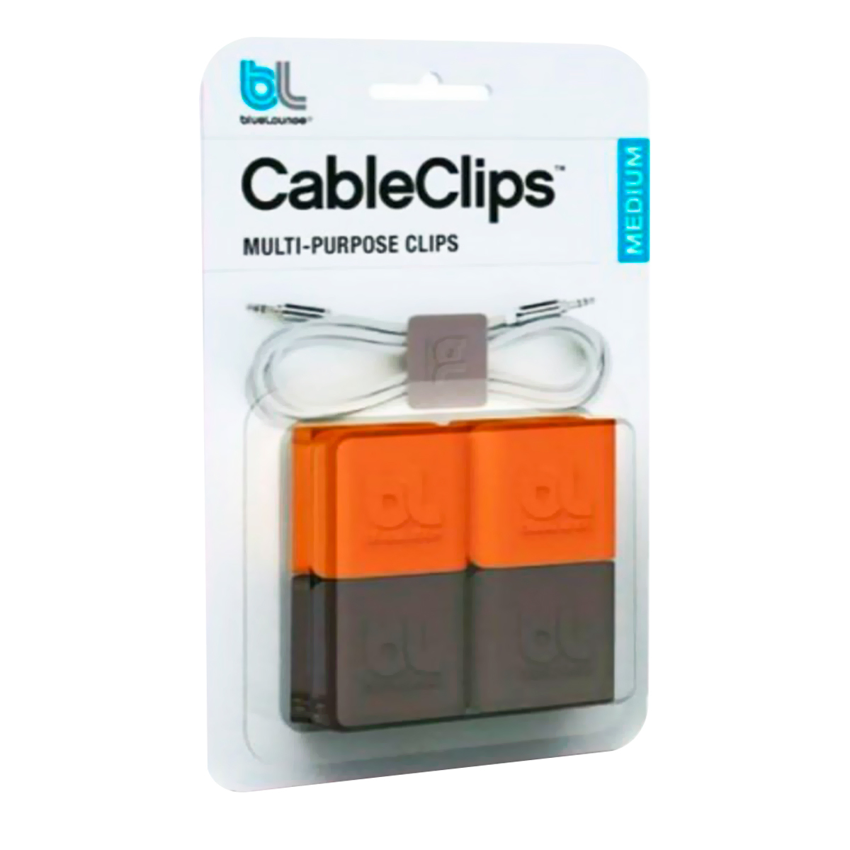 ORGANIZADOR CABLES CLIP MEDIANO 2PK