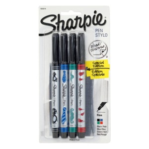 SHARPIE PEN FINE SURTIDO B/4