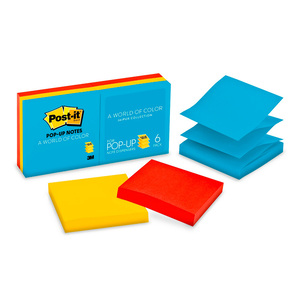 POST-IT NOTAS ADHESIVAS POP-UP COLOR JAIPUR 6 PADS POST-IT NOTAS ADHESIVAS POP-UP COLOR JAIPUR 6 PADS