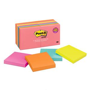 POST-IT NOTAS ADHESIVAS, COLOR NEÓN, 14 PADS POST-IT NOTAS ADHESIVAS, COLOR NEÓN, 14 PADS