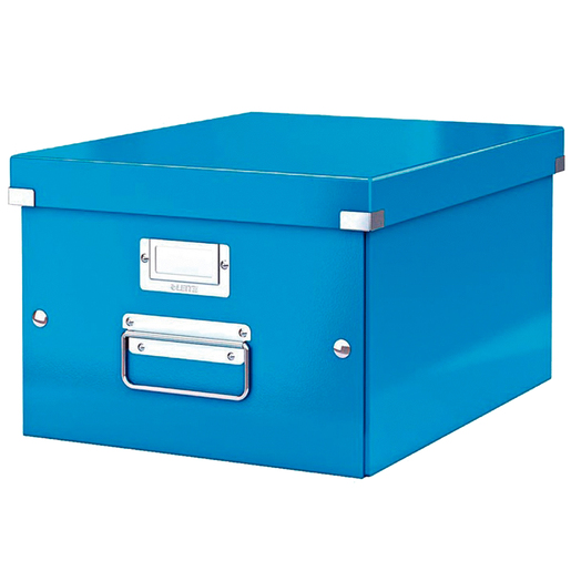 CAJA LEITZ PLEGABLE MEDIANA AZUL
