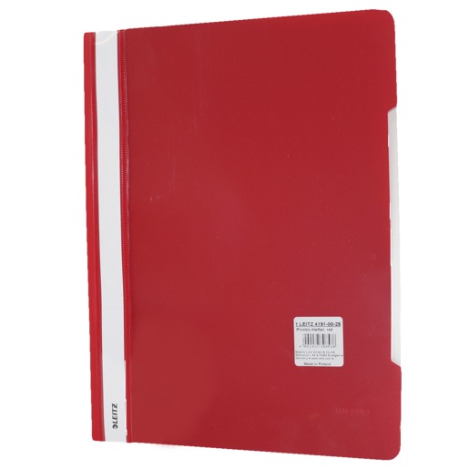 FOLDER PLASTICO LETIZ C/FASTENER ROJO