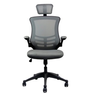 SILLA EJECUTIVA (MESH GRIS CON CABECERA) SILLA EJECUTIVA (MESH GRIS CON CABECERA)