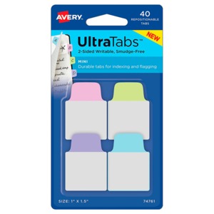 ETIQ.MINI ULTRA TABS COL. PASTEL 40U ETIQ.MINI ULTRA TABS COL. PASTEL 40U
