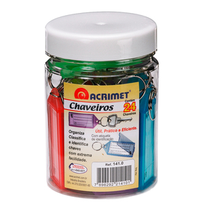 LLAVEROS ACRIMET (PLASTICOS,24 PZS, COLORES)