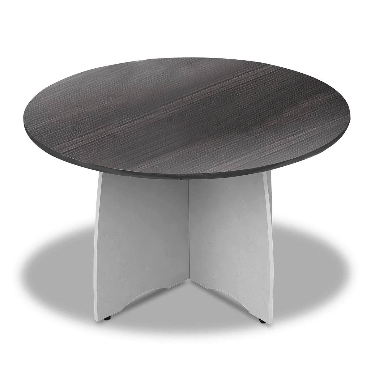 MESA DE CONFERENCIAS (REDONDA, COLOR GRIS)
