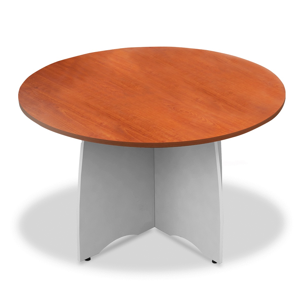 MESA DE CONFERENCIAS (REDONDA, COLOR CEREZO)