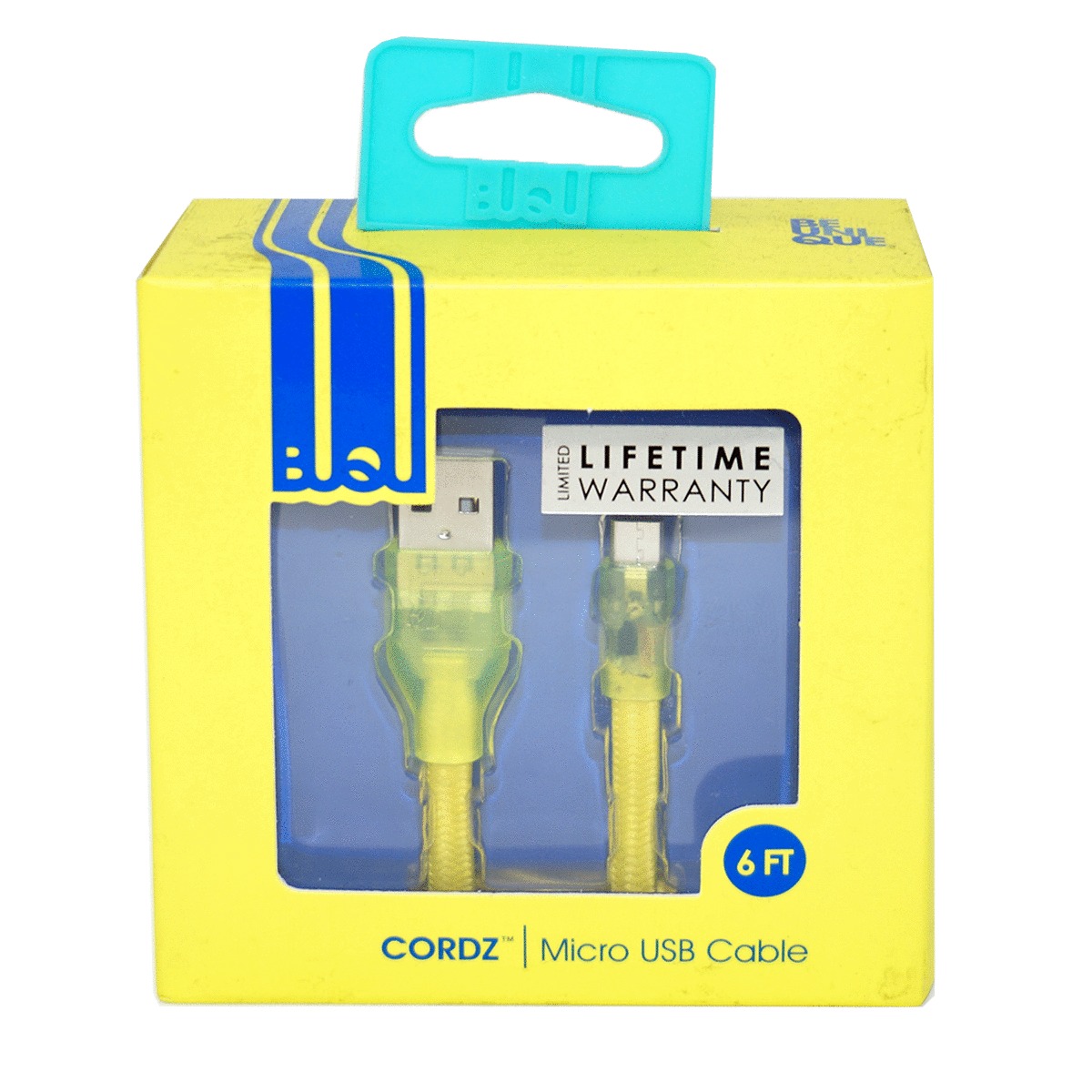 CABLE BUQU USB MICRO 2 MTS/AMARILLO/ANDROID