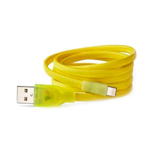CABLE BUQU USB LIGHTING 2 MTS/AMARILLO/PARA IPHONE