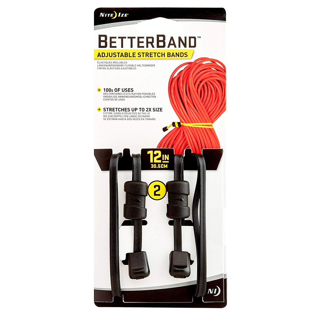 ORGANIZADOR CABLES AJUSTABLES 12P BETTERBAND 2PK