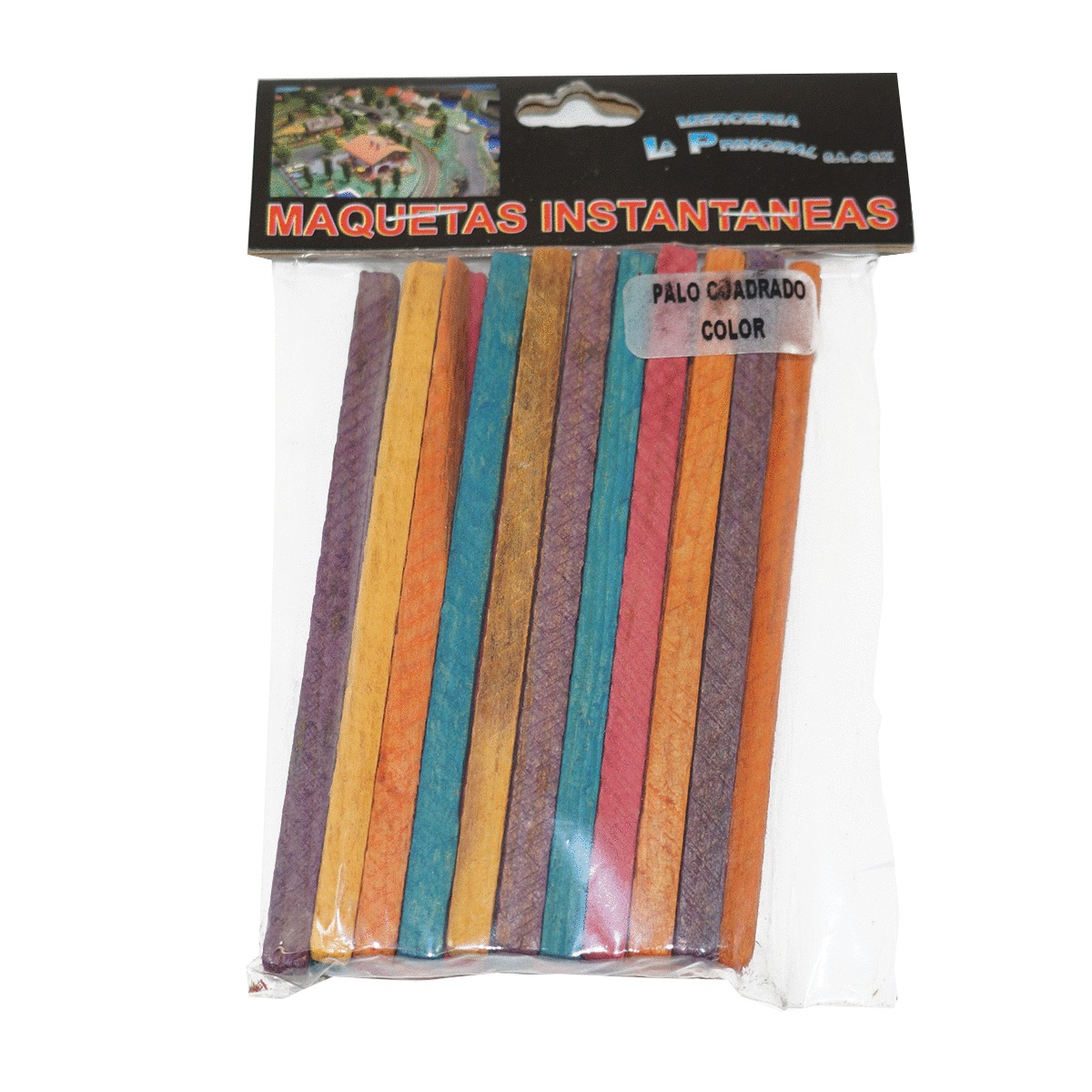 PALOS DE MADERA (CUADRADO DE COLORES)