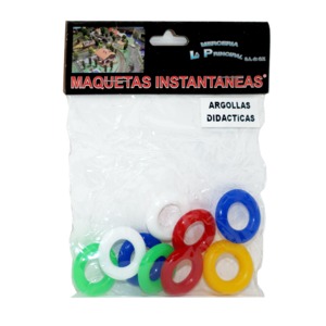 SET DE ARGOLLAS DIDACTICAS VARIOS COLORES, 10 PZAS SET DE ARGOLLAS DIDACTICAS VARIOS COLORES, 10 PZAS