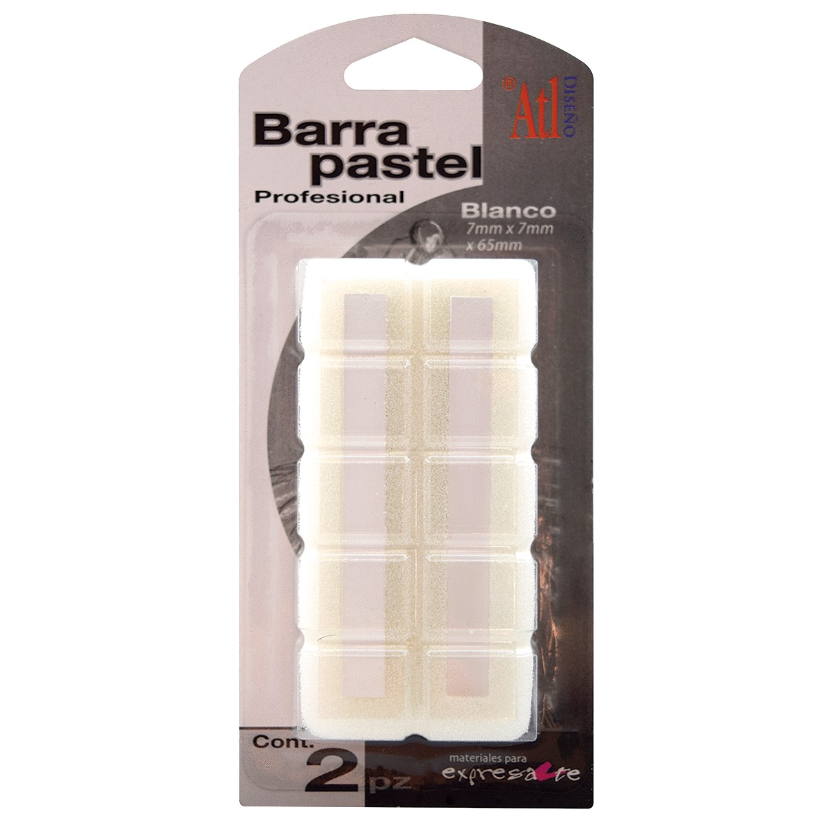 BARRA PASTEL PROFESIONAL (BLANCO, DISENO ATL)