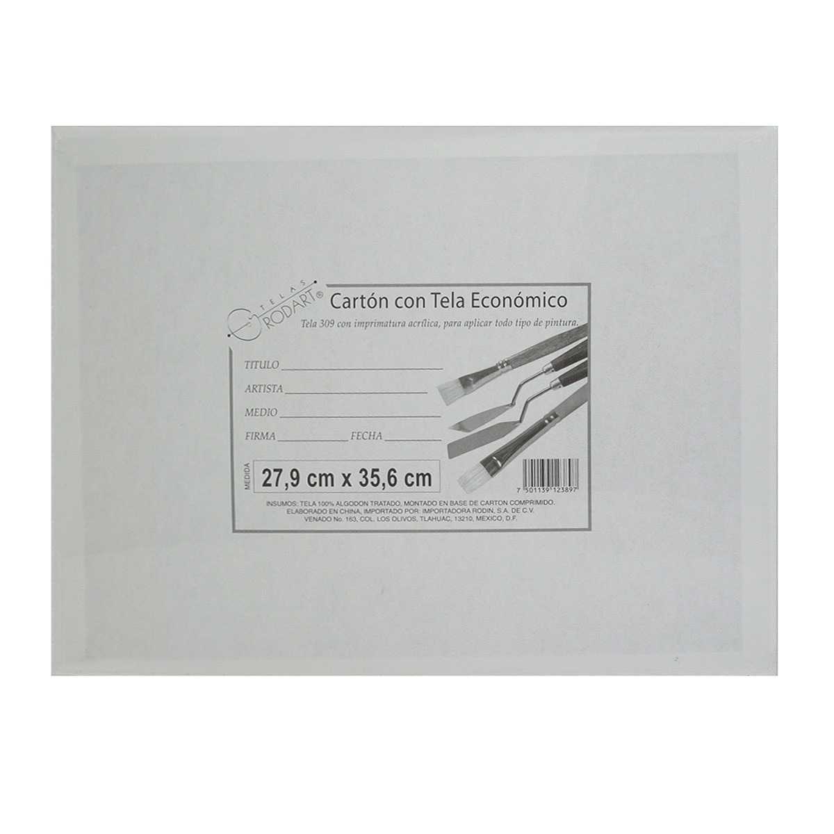 CARTON CON TELA (27.5*35 CENTIMETROS, PIEZA)