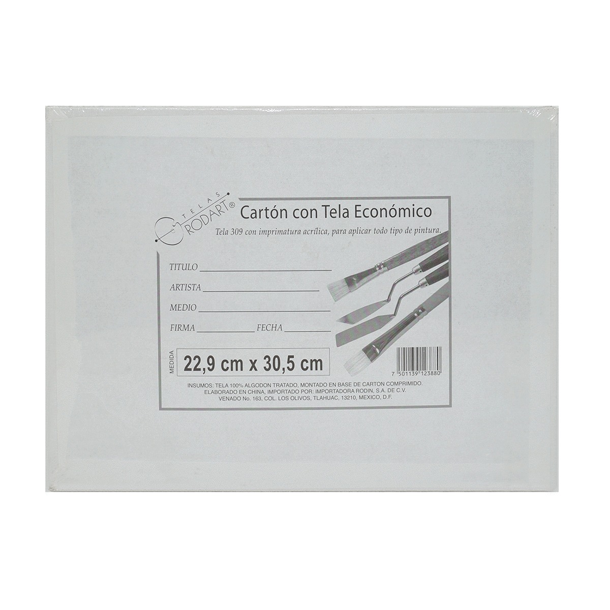 CARTON C/TELA 22.5 X30CM PZ