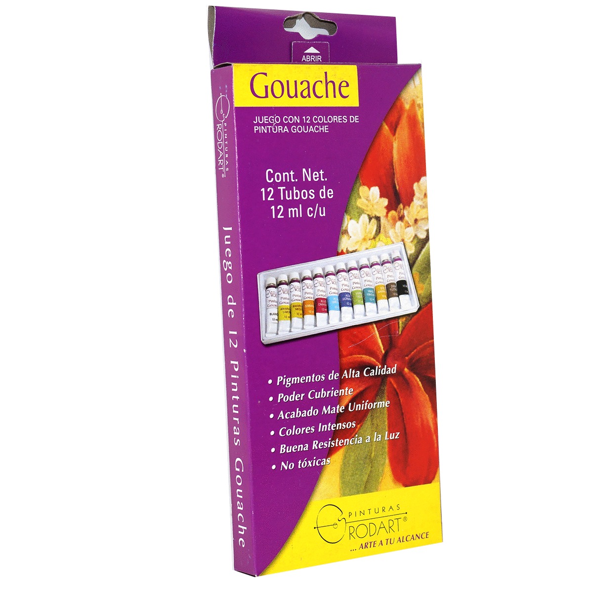 JUEGO COLORES GOUACHE C/12