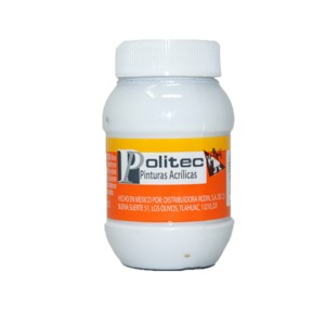 PINTURA ACRILICA BLANCO TITANIO POLITEC N301 100ML PZ PINTURA ACRILICA BLANCO TITANIO POLITEC N301 100ML PZ