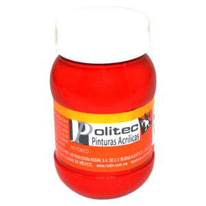 PINTURA ACRILIICA ROJO ACRILICO POLITEC N304 100ML