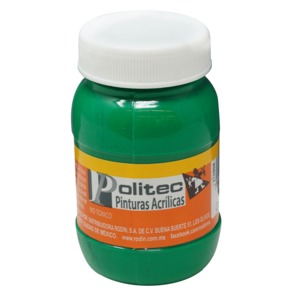 PINTURA ACRILIICA VERDE CLARO POLITEC N312 100ML