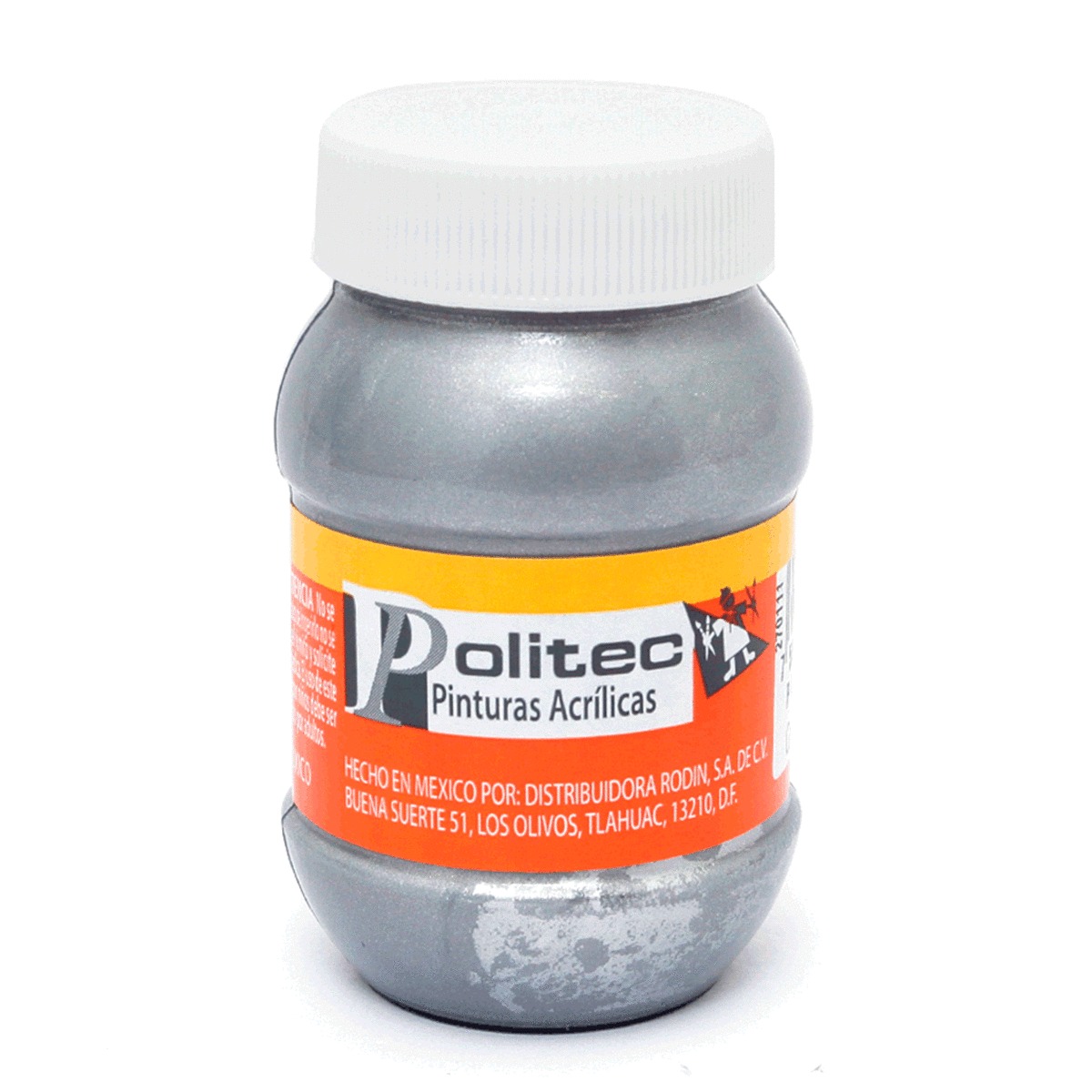 PINTURA ACRILICA PLATA POLITEC L-700 100ML PZ
