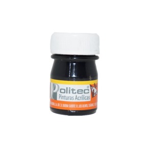 PINTURA ACRILICA NEGRO INTENSO POLITEC N302 20ML PZ PINTURA ACRILICA NEGRO INTENSO POLITEC N302 20ML PZ