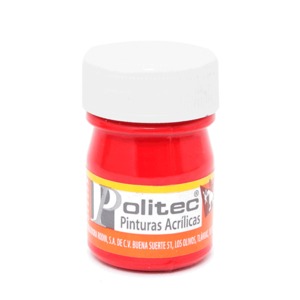 PINTURA ACRILICA ROJO TOLUIDINO POLITEC N309 20ML PZ PINTURA ACRILICA ROJO TOLUIDINO POLITEC N309 20ML PZ